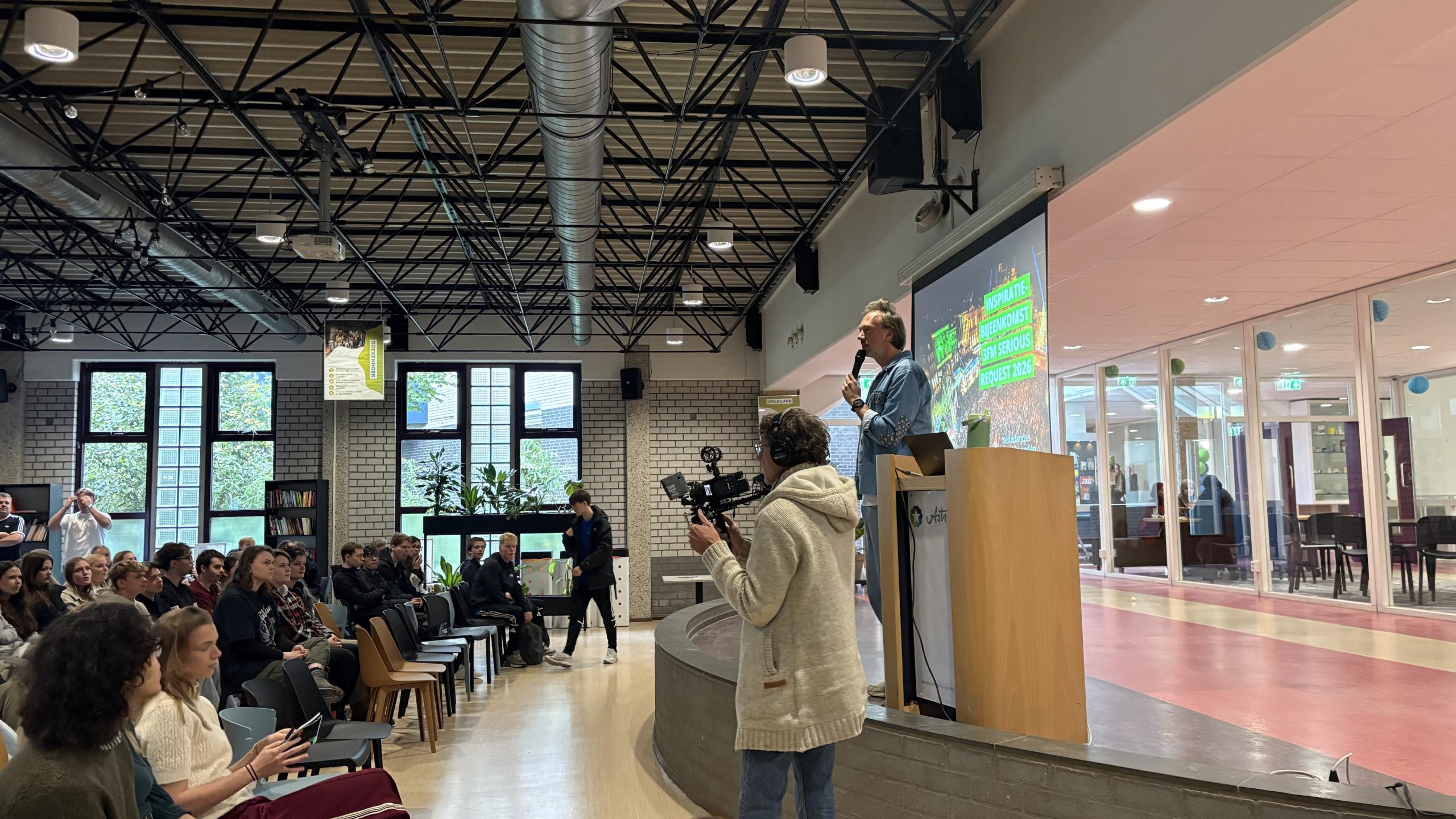 Aftrap Serious Request actie bij Astrum College