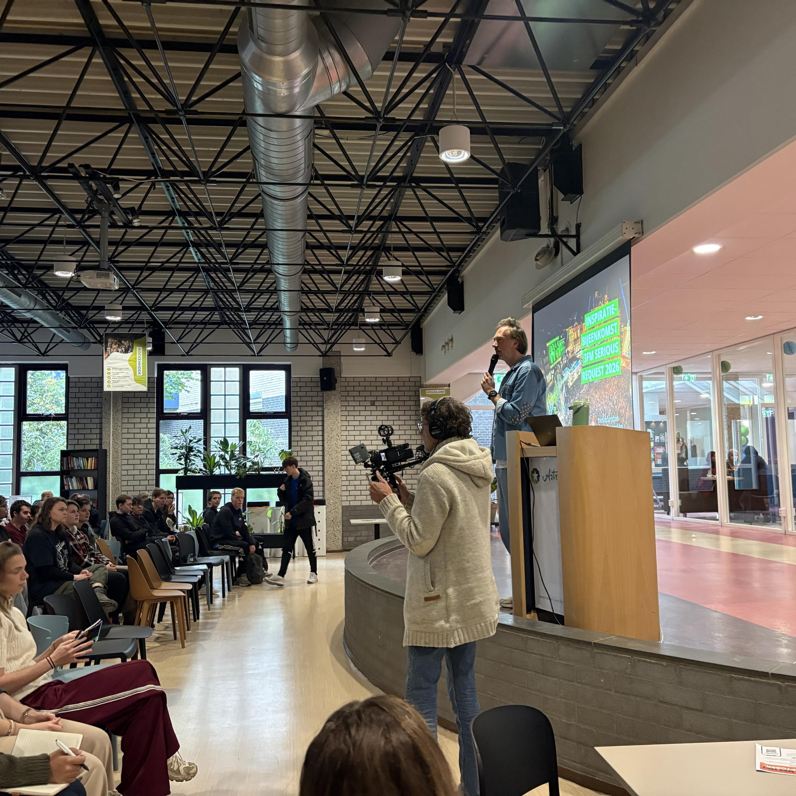 Aftrap Serious Request actie bij Astrum College